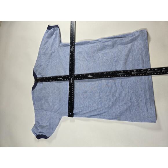 Vintage 70s 80s North Dakota State Bird Mosquito Blue Shirt Small - Picture 3 of 3